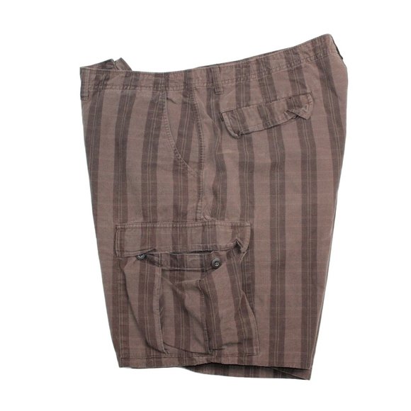 Patagonia Mens 40 Brown Striped Cargo Golf Walking Easy Care Sport Shorts - Picture 6 of 8